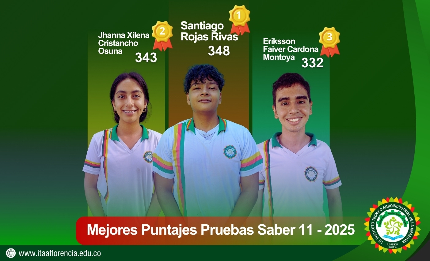 ITAA celebra a sus mejores puntajes Saber 11 – 2025